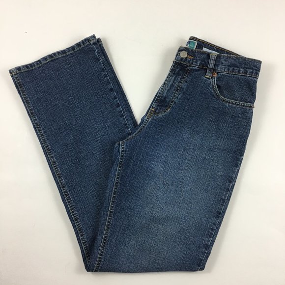 Old Navy Boot Cut At Waist Stretch Jeans Blue Women's Size 6 - Picture 1 of 13